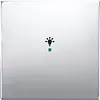 Busch-Jaeger bedieningswip 1-voudig met symbool licht Pure Stainless Steel (6231-10-866)