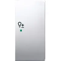 Busch-Jaeger bedieningswip rechts symbool dimmer tbv bedieningselement flex 2-voudig Pure Stainless Steel (6234-22-866)