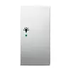 Busch-Jaeger bedieningswip rechts symbool licht tbv bedieningselement flex 2-voudig Pure Stainless Steel (6231-22-866)