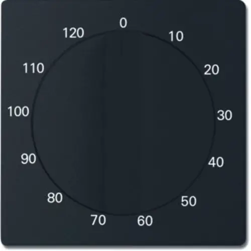 Busch-Jaeger draaiknop tijdschakelaar 120 min Future Linear zwart mat (1771-885-103)