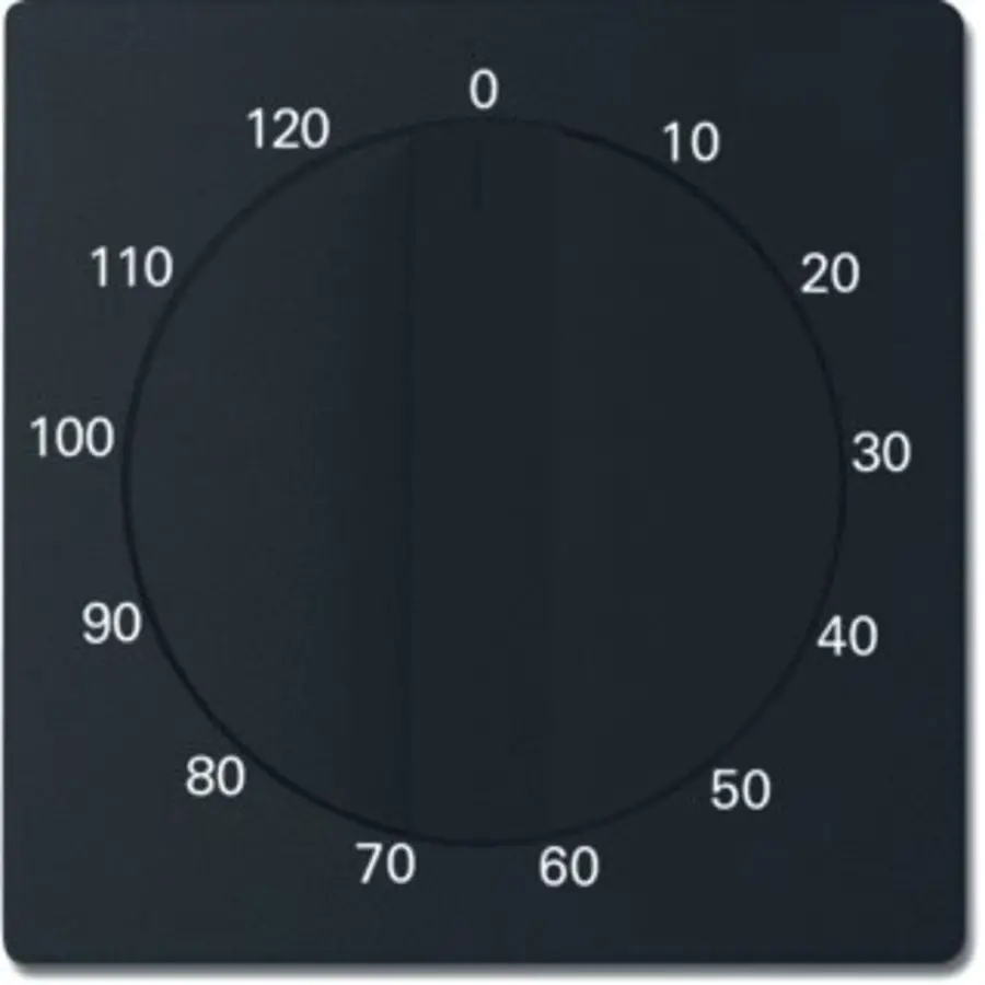 Busch-Jaeger draaiknop tijdschakelaar 120 min Future Linear zwart mat (1771-885-103)