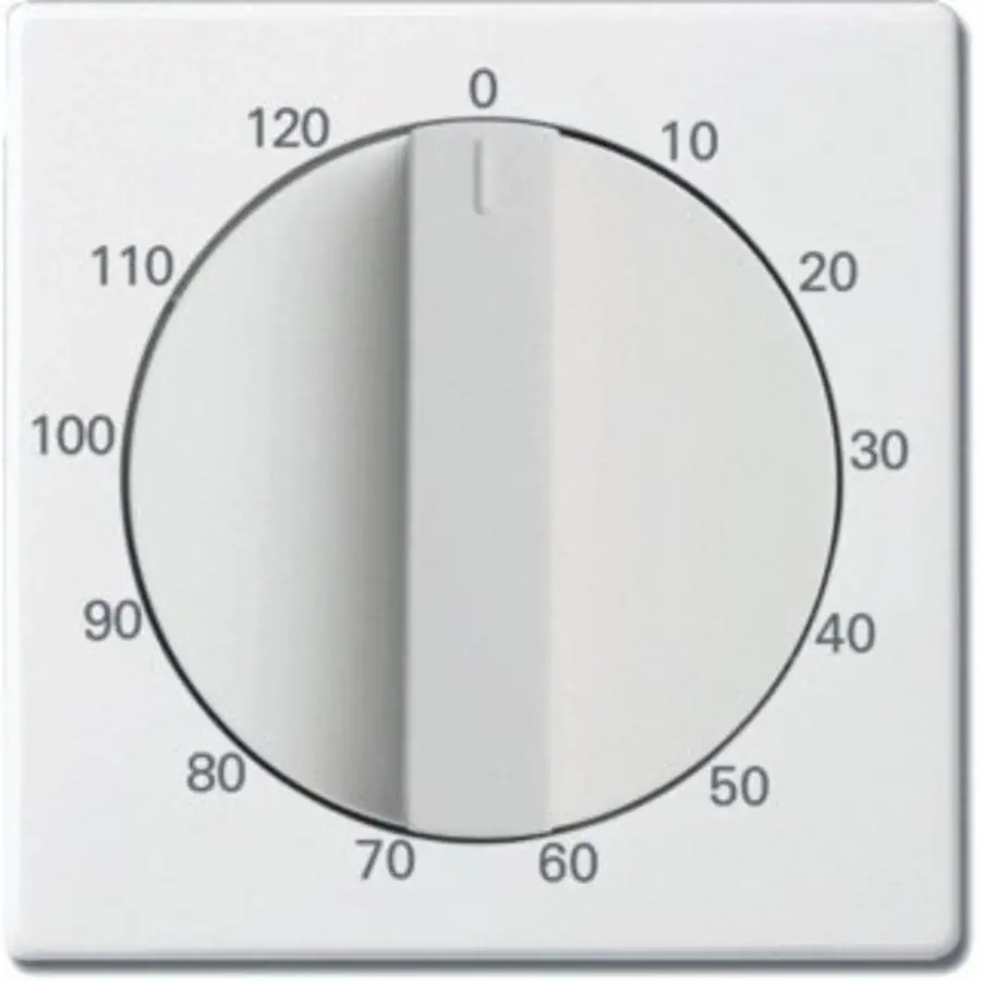 Busch-Jaeger draaigreep tijdschakelaar 120 min Future Linear studiowit mat (1771-884-103)