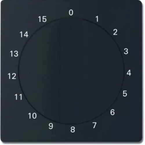 Busch-Jaeger draaiknop tijdschakelaar 15 min Future Linear zwart mat (1770-885-103)