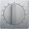 Busch-Jaeger centraalplaat met draaigreep tijdschakelaar 15 min Pure Stainless Steel (1770-866-103)
