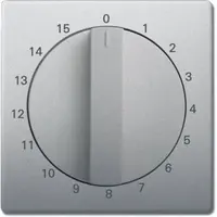 Busch-Jaeger centraalplaat met draaigreep tijdschakelaar 15 min Pure Stainless Steel (1770-866-103)