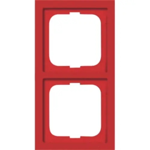 Busch-Jaeger afdekraam 2-voudig Future Linear rood (1722-12-182K-101)