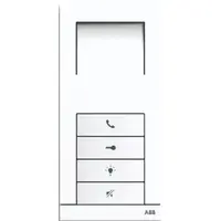 Busch-Jaeger aud hf binpost 4drukknp wit (83210 AP-624-500-02)