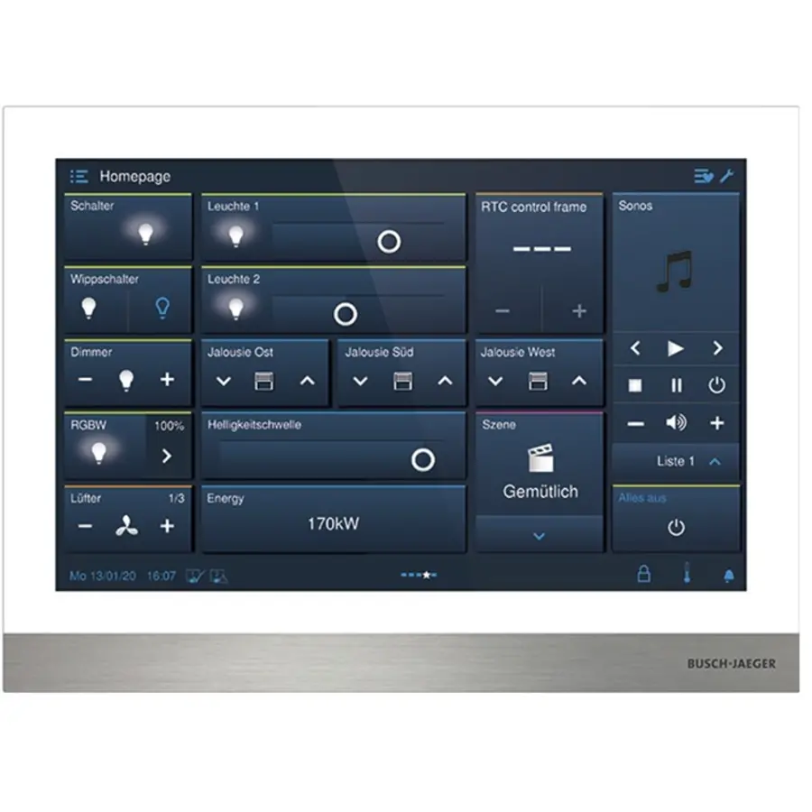 Busch-Jaeger ip touch 10 lan / lan wit (H8237-5W-03)