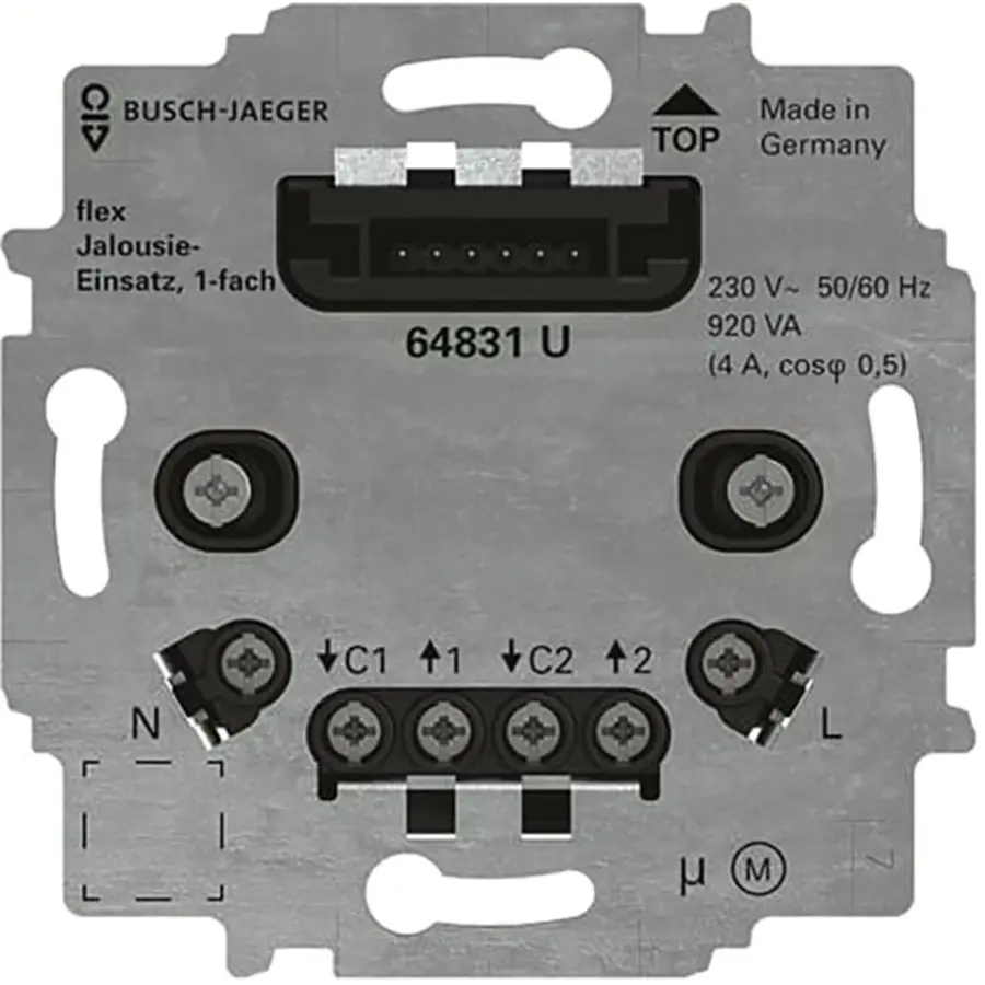 Busch-Jaeger jaloeziesokkel flex 1-voudig (64831 U)