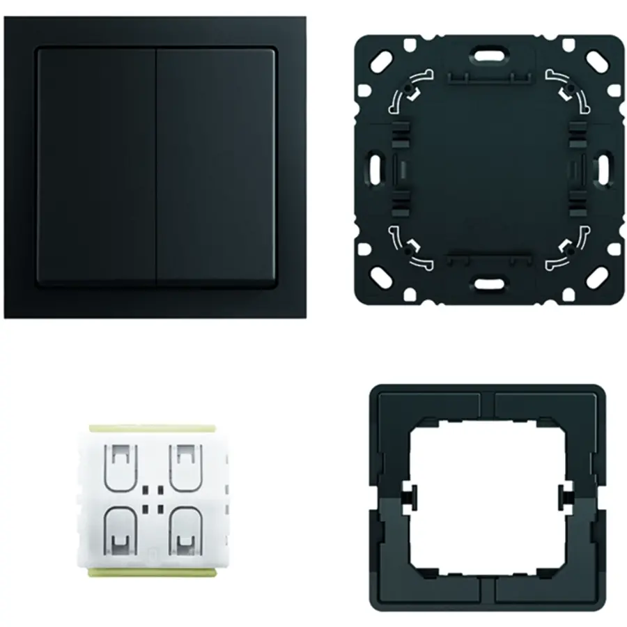 Busch-Jaeger Friends of Hue Smart Switch complete set Future Linear zwart mat (6716 UJ-885)