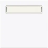 Busch-Jaeger schakelwip met tekstkader Art Linear studiowit glans (1764 N-44G)