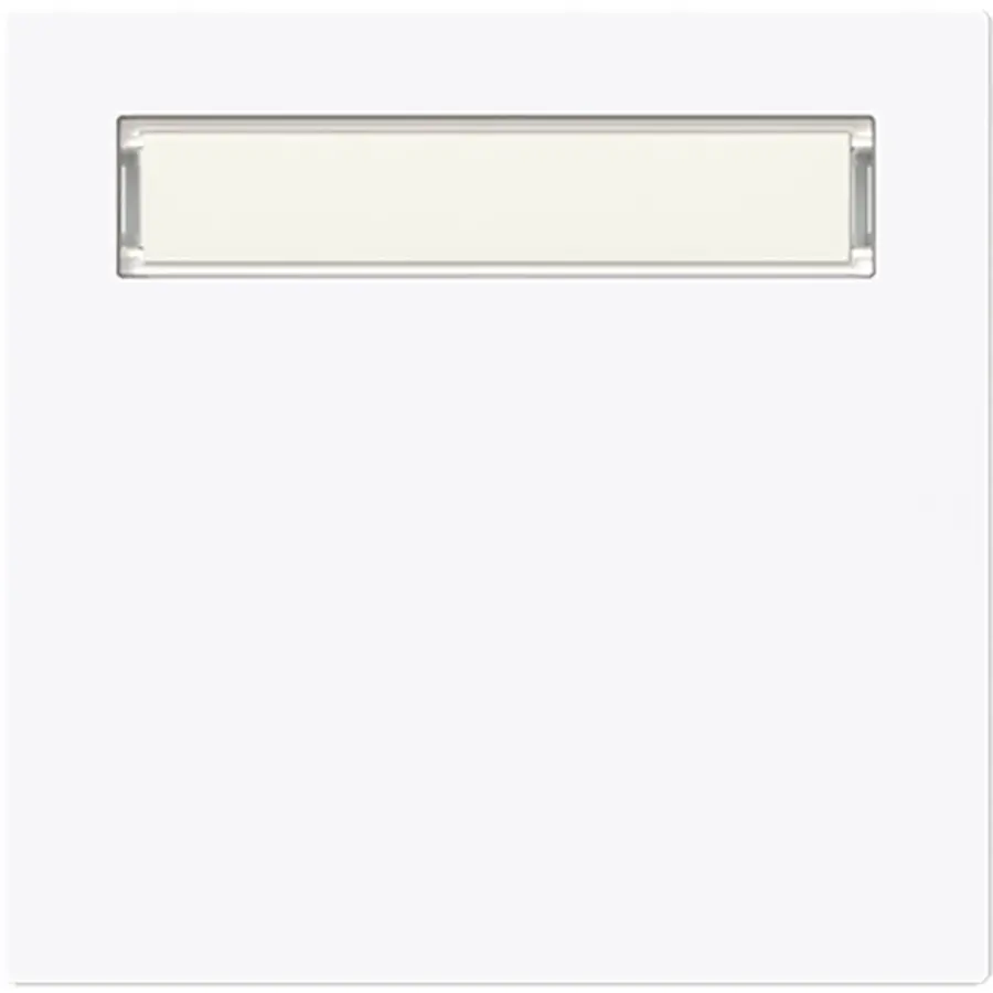 Busch-Jaeger schakelwip met tekstkader Art Linear studiowit glans (1764 N-44G)