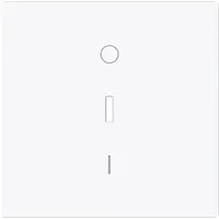 Busch-Jaeger schakelwip met transparant controlevenster en opdruk 0–1 Art Linear studiowit glans (1788-44G)