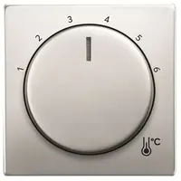 Busch-Jaeger draaiknop kamerthermostaat 1094/1097U Pure Stainless Steel (1794 R-866)