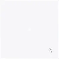 Busch-Jaeger bedieningswip 1-voudig met symbool licht Art Linear studiowit glans (6231-10-44G)