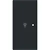 Busch-Jaeger bedieningswip links symbool licht tbv bedieningselement flex 2-voudig Art Linear zwart mat (6231-21-45M)