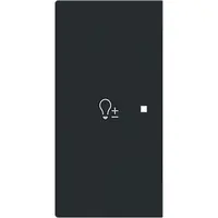 Busch-Jaeger bedieningswip links symbool dimmer tbv bedieningselement flex 2-voudig Art Linear zwart mat (6234-21-45M)