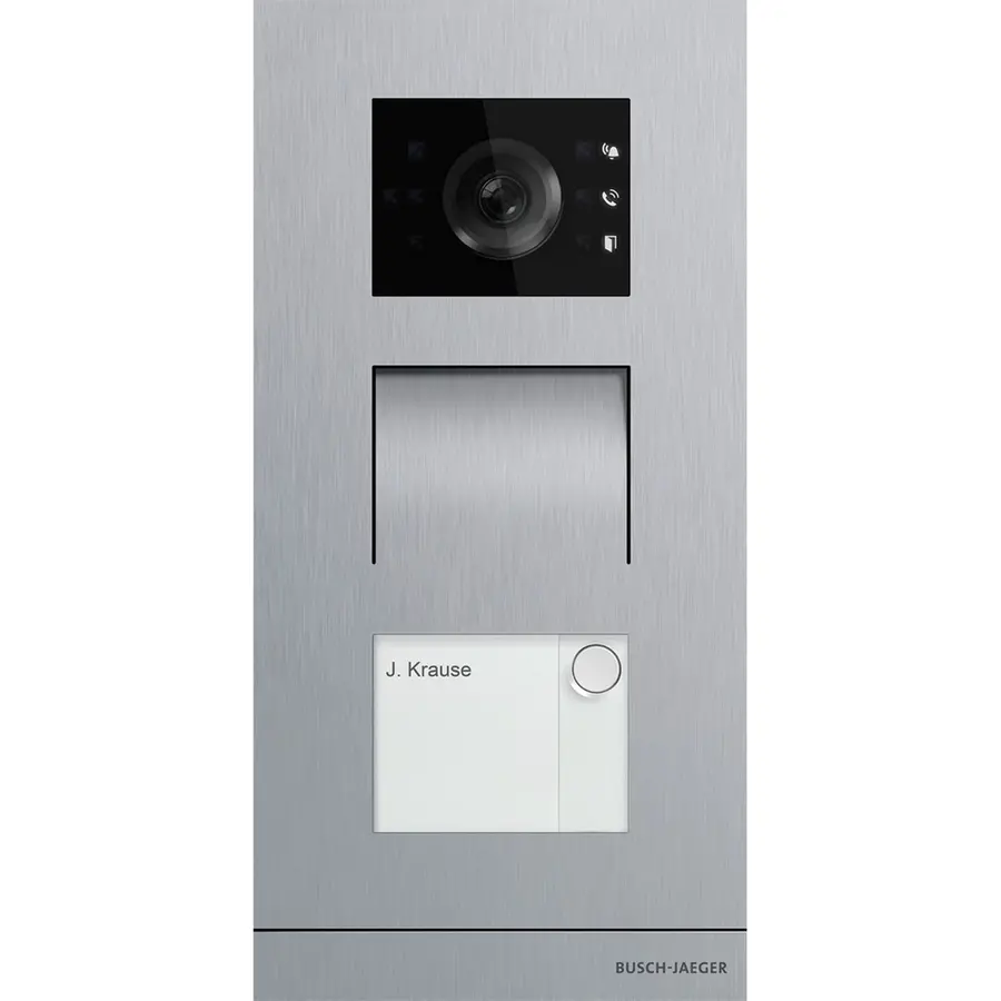 Busch-Jaeger buitenpost 1v stainless steel (A21381P1-S-03)