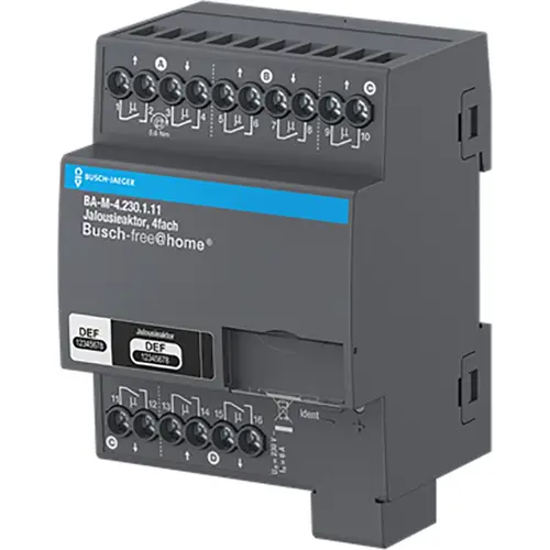 Busch-Jaeger fah jaloezieaktor 230v 4voudig (BA-M-4.230.1.11) Busch-Jaeger fah jaloezieaktor 230v 4voudig (BA-M-4.230.1.11)