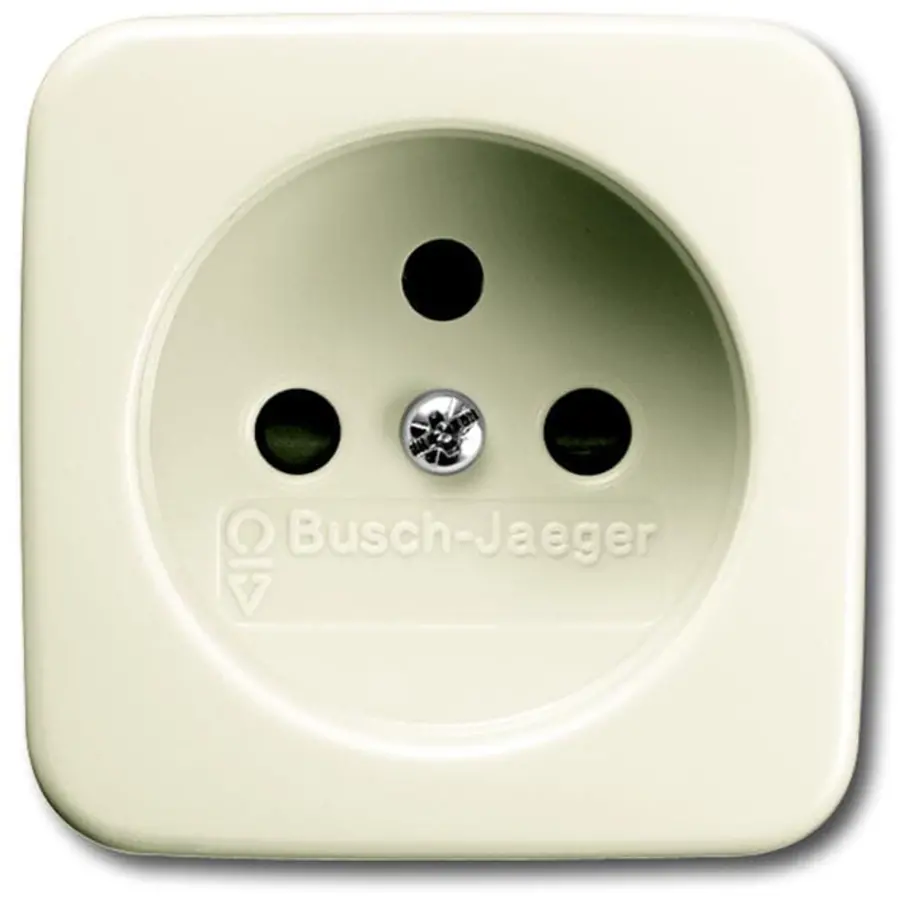 Busch-Jaeger centraalplaat voor wandcontactdoos met penaarde Standaard SI (2399 UCKS-212)