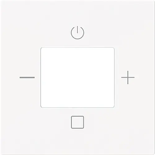 Busch-Jaeger centraalplaat tbv digitale radio Art Linear studiowit mat (8252-44M-101)