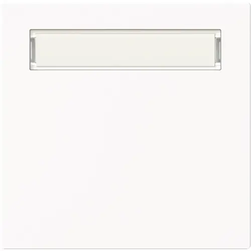 Busch-Jaeger schakelwip met tekstkader Art Linear studiowit mat (1764 N-44M)