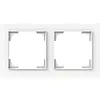 Busch-Jaeger afdekraam 2-voudig Art Linear studiowit mat (1722-44M)