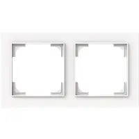 Busch-Jaeger afdekraam 2-voudig Art Linear studiowit mat (1722-44M)