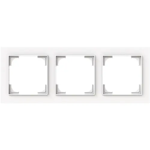 Busch-Jaeger afdekraam 3-voudig Art Linear studiowit mat (1723-44M)