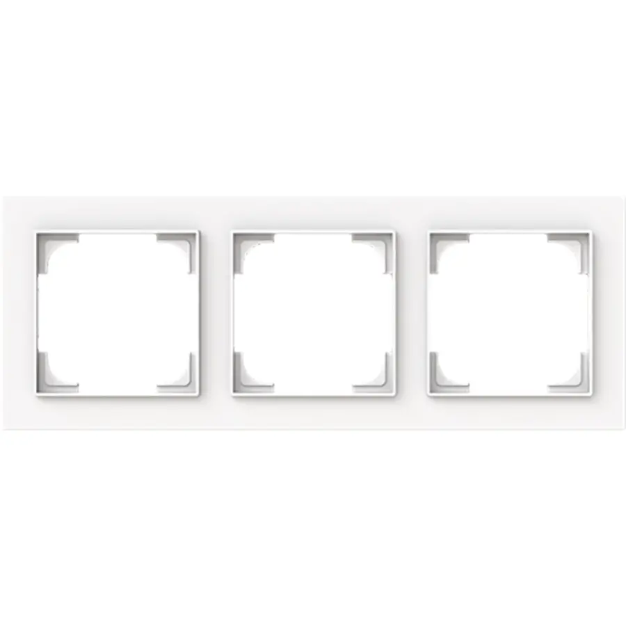 Busch-Jaeger afdekraam 3-voudig Art Linear studiowit mat (1723-44M)