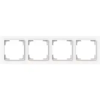 Busch-Jaeger afdekraam 4-voudig Art Linear studiowit mat (1724-44M)