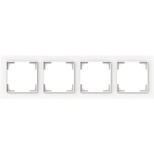 Busch-Jaeger afdekraam 4-voudig Art Linear studiowit mat (1724-44M)
