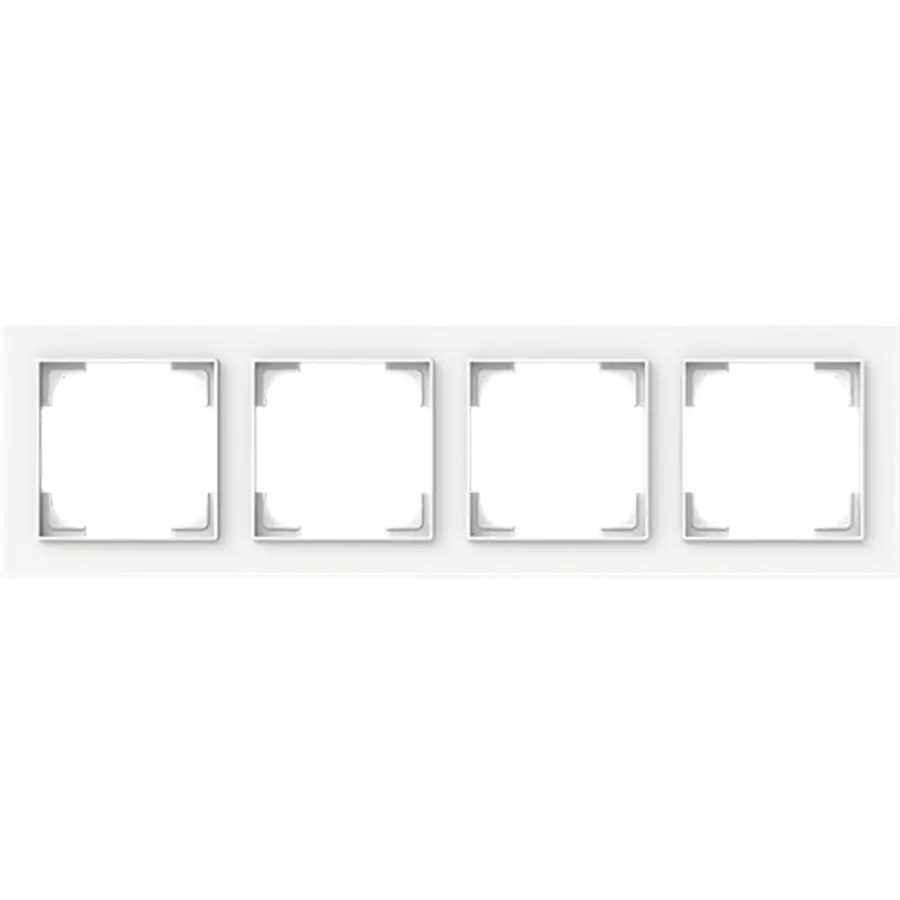 Busch-Jaeger afdekraam 4-voudig Art Linear studiowit mat (1724-44M)