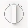 Busch-Jaeger draaiknop driestandenschakelaar Art Linear studiowit mat (1740 DRL-44M-503)