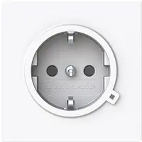 Busch-Jaeger wandcontactdoos randaarde kindveilig met LED controleverlichting Art Linear studiowit glans (20 EUCBL-44G)
