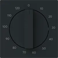Busch-Jaeger draaigreep tijdschakelaar 120 min Art Linear zwart mat (1771-45M-103)