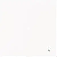 Busch-Jaeger bedieningswip 1-voudig met symbool licht Art Linear studiowit mat (6231-10-44M)
