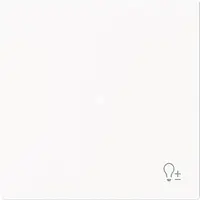 Busch-Jaeger bedieningswip 1-voudig met symbool dimmer tbv bedieningselement flex Art Linear studiowit mat (6234-10-44M)
