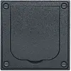 Busch-Jaeger inbouwbehuizing leeg met klapdeksel 86 x 86 x 58 mm voor wandmontage (1705 U-101)