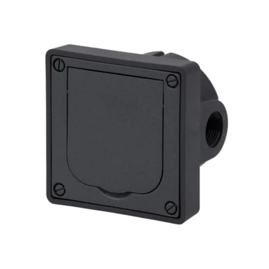 Busch-Jaeger inbouwbehuizing leeg met klapdeksel 86 x 86 x 58 mm voor wandmontage (1705 U-101)