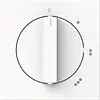 Busch-Jaeger draaiknop driestandenschakelaar met nulstand Art Linear studiowit mat (2542 DR/01-44M)