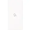 Busch-Jaeger bedieningswip links symbool dimmer tbv bedieningselement flex 2-voudig Art Linear studiowit mat (6234-21-44M)