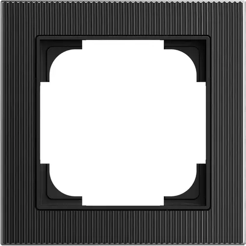 Busch-Jaeger afdekraam 1-voudig Art Linear glas zwart (1721-4025) Busch-Jaeger afdekraam 1-voudig Art Linear glas zwart (1721-4025)