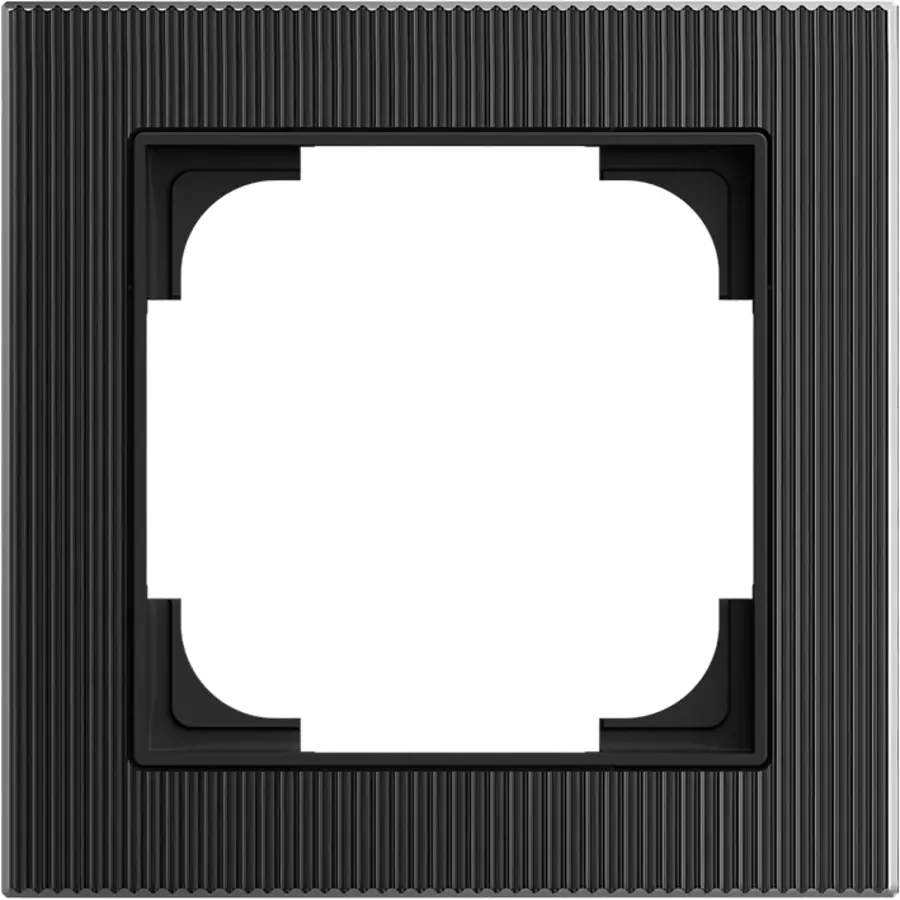 Busch-Jaeger afdekraam 1-voudig Art Linear glas zwart (1721-4025)