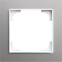 Busch-Jaeger afdekraam 1-voudig Art Linear aluminium zilver (1721-4073)