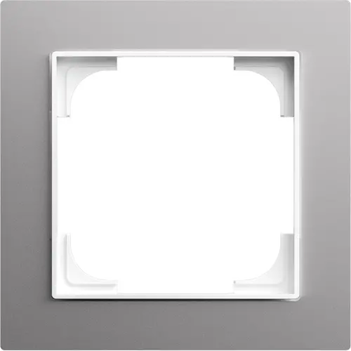 Busch-Jaeger afdekraam 1-voudig Art Linear aluzilver (1721-4073) Busch-Jaeger afdekraam 1-voudig Art Linear aluzilver (1721-4073)