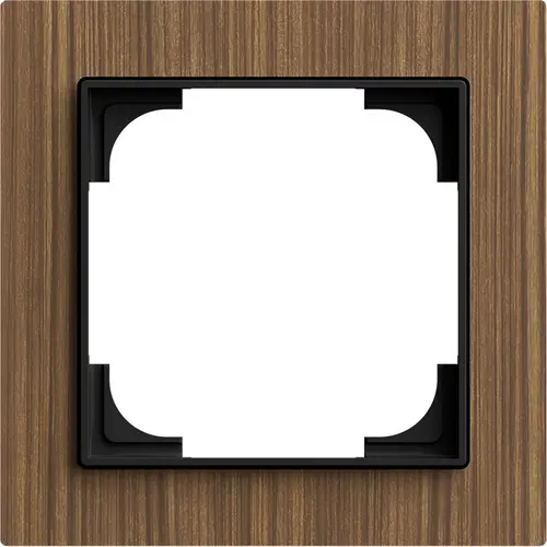 Busch-Jaeger afdekraam 1-voudig Art Linear hout walnoot (1721-4086) Busch-Jaeger afdekraam 1-voudig Art Linear hout walnoot (1721-4086)