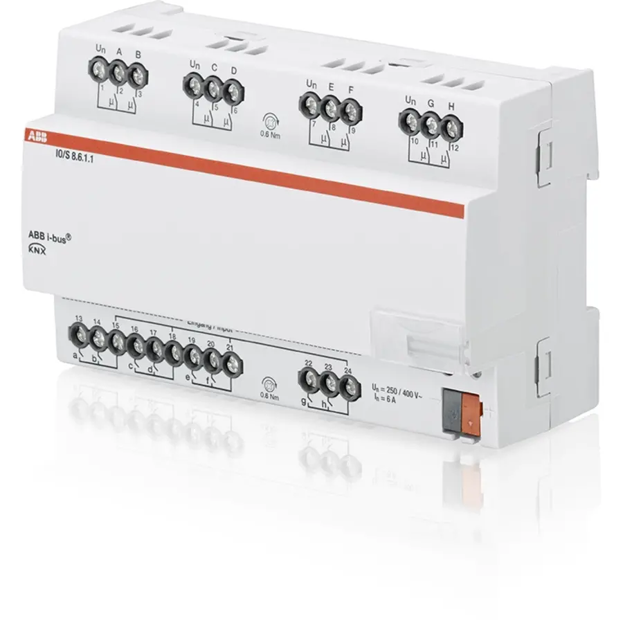 Busch-Jaeger knx inpt/outpt-actor 8v din (IO/S8.6.1.1)