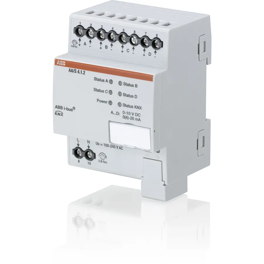 Busch-Jaeger knx analog uitg 4v din-rail (AA/S4.1.2)