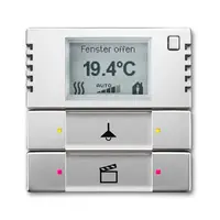 Busch-Jaeger knx bed elem 2/4v pure-rvs (6128/28-866)